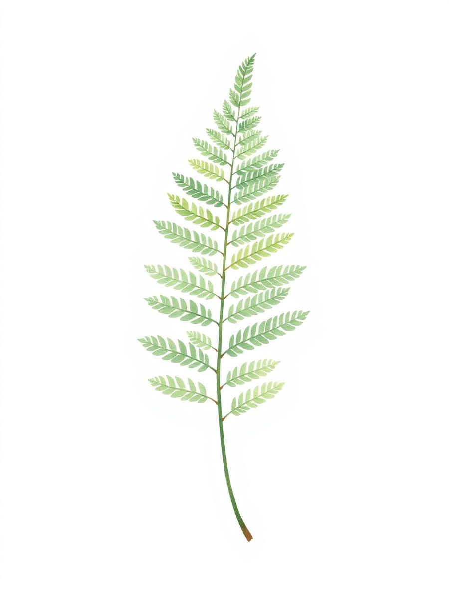 Delicate fern illustration